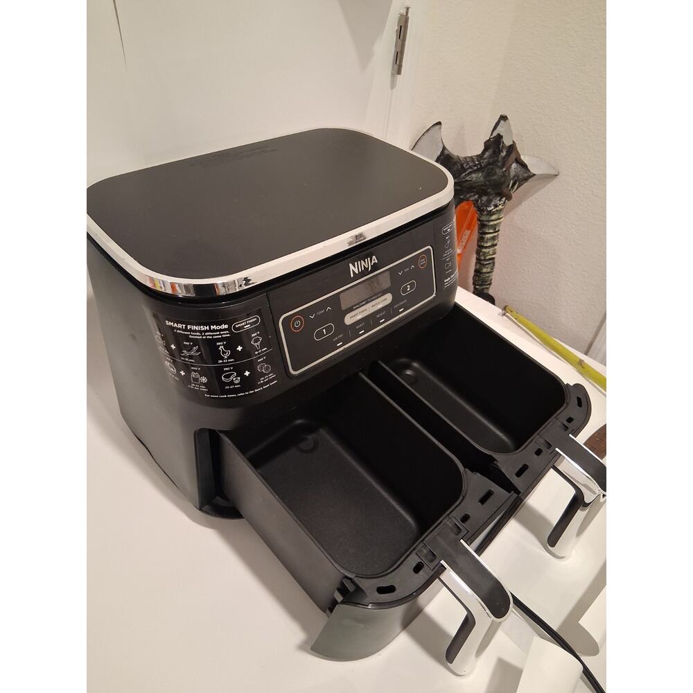 Ninja Foodi DZ100 4-in-1 8-Qt 2-Basket Air Fryer DualZone - New Open Box - Picture 6 of 10
